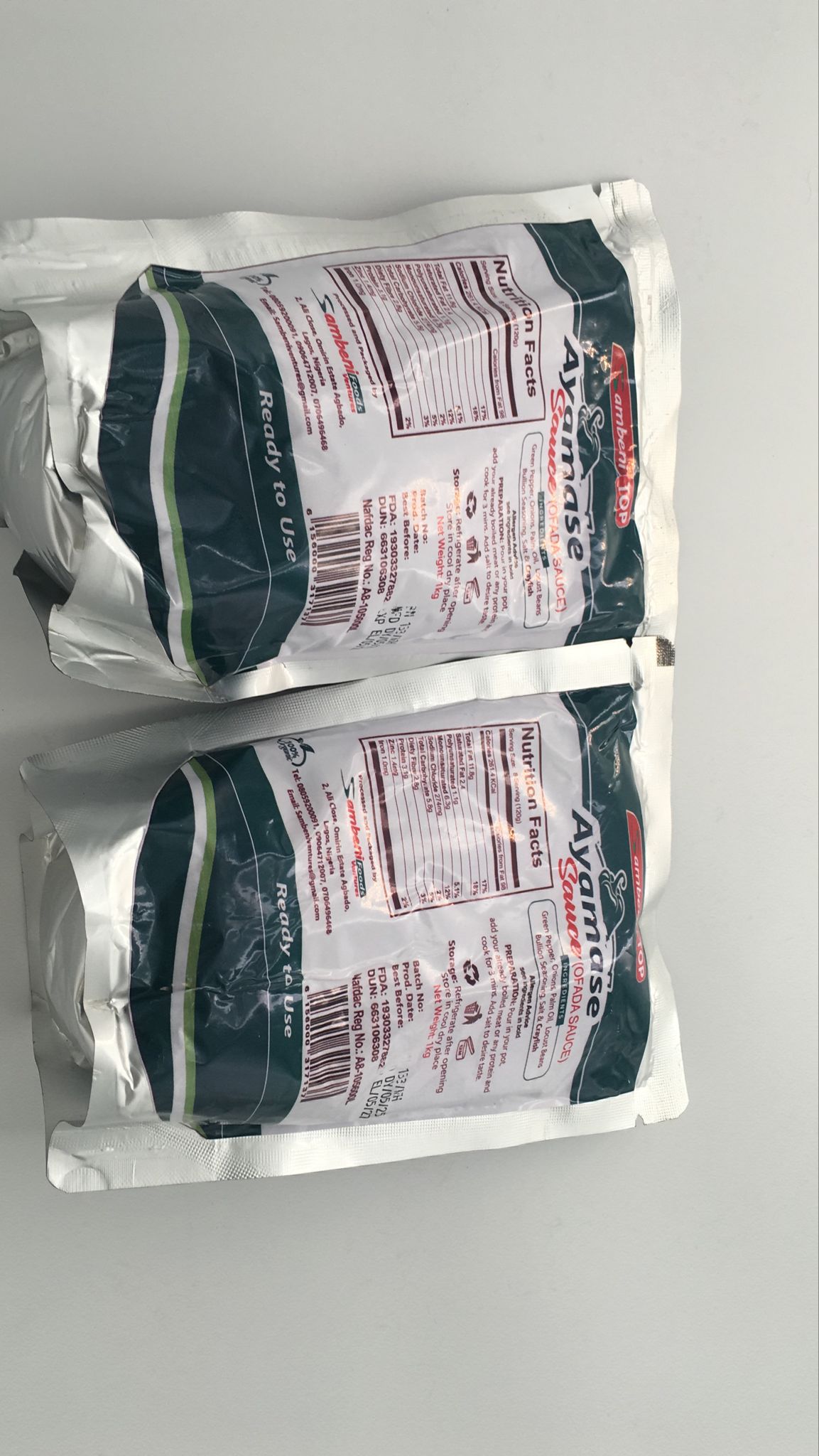 Ayamase Sauce Ofada Sauce -1kg