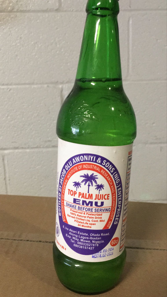 Top Palm Wine Juice Wine EMU Traditional African | Palm Juice|60cl