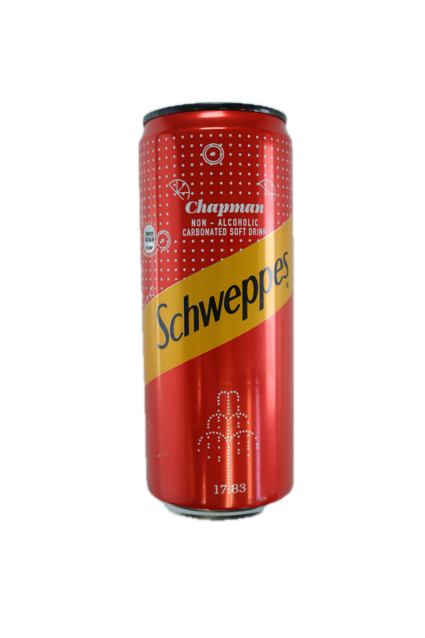 Schweppes Chapman Sleek Can 33cl Refreshingly Sweet Soft Drink